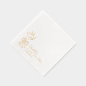 50e verjaardag een klein beetje ouder martini juic folie servetten (Rechts)