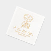 50e verjaardag een klein beetje ouder martini juic folie servetten (Links)