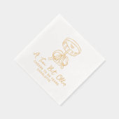 50e verjaardag een klein beetje ouder martini juic folie servetten (Rechts)