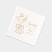 50e verjaardag een klein beetje ouder martini juic folie servetten (Links)