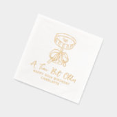 50e verjaardag een kleine beetje oudere Martini co Folie Servetten (Links)