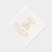 50e verjaardag een kleine beetje oudere Martini co Folie Servetten (Rechts)