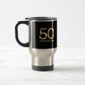 50e verjaardag, Elegant Black Gold Glam Reisbeker (Links)