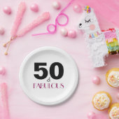 50e Verjaardag Elegant Party Papier Borden Papieren Bordje (Feest)