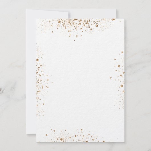 50e verjaardag eucalyptus greenery glitter luxe kaart (Achterkant)