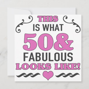 50e verjaardag Fabulous Kaart