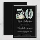 50e verjaardag Fabulous Kaart (Voorkant / Achterkant)