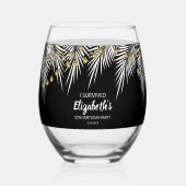 50e verjaardag Favor Drinkware Set Wijnglas Zonder Voet (Voorkant)