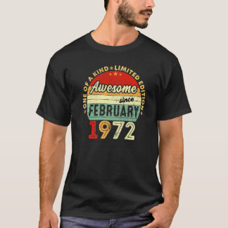 50e verjaardag februari geboren 50 jaar Geweldige  T-shirt