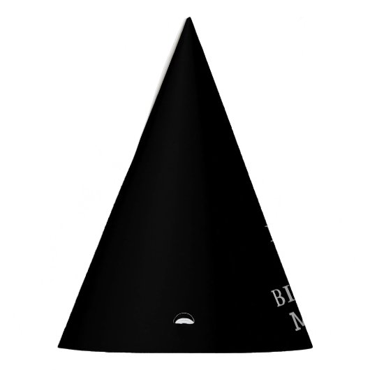 50e verjaardag feest viering zwart volwassene feesthoedjes (Links)