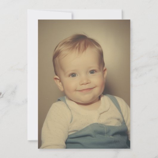 50e Verjaardag feest zwart goud foto Kaart (Achterkant)