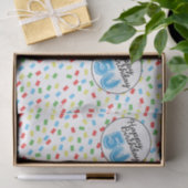 50e verjaardag feestelijk kleurrijk tissuepapier (Geschenk)