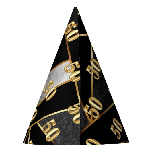 50e verjaardag feesthoedjes (Achterkant)