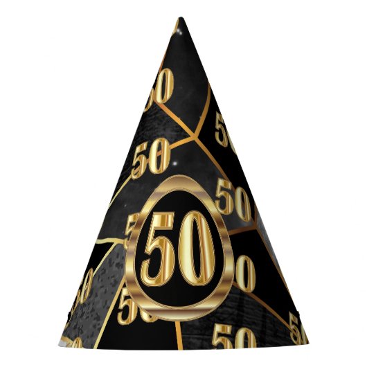 50e verjaardag feesthoedjes (Voorkant)