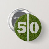 50e verjaardag Football Button baard (Voorkant /achterkant)