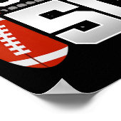 50e Verjaardag - Football Verjaardagsfeest - 50e B Poster (Hoek)