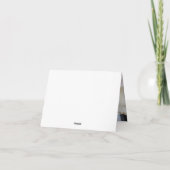 50e verjaardag Foto Blush Roze Bloemen Gevouwen Bedankkaart (Achterkant)