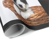 50e verjaardag foto collage vrouw zwart cadeaupapier (Rol Hoek)