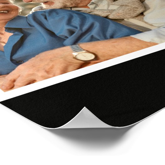 50e verjaardag Foto Collage Welkom Bord Poster (Hoek)