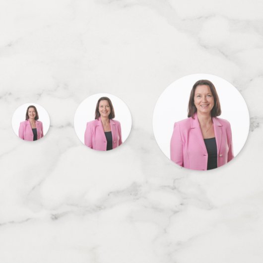 50e verjaardag foto confetti (Achterkanten)