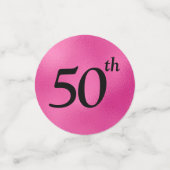 50e verjaardag foto confetti (Kleine voorkant)