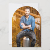 50e verjaardag foto cowboy Pet laarzen Kaart (Achterkant)