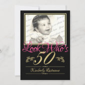 50e verjaardag foto kaart (Voorkant)