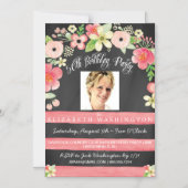 50e verjaardag Foto Magnetic Party Invite Magnetische Uitnodiging (Voorkant)