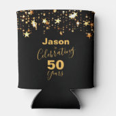 50e verjaardag Foto-plaatschaafjes en -bier Blikjeskoeler (Achterkant)