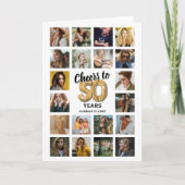 50e verjaardag fotocollagekaart (Voorkant)