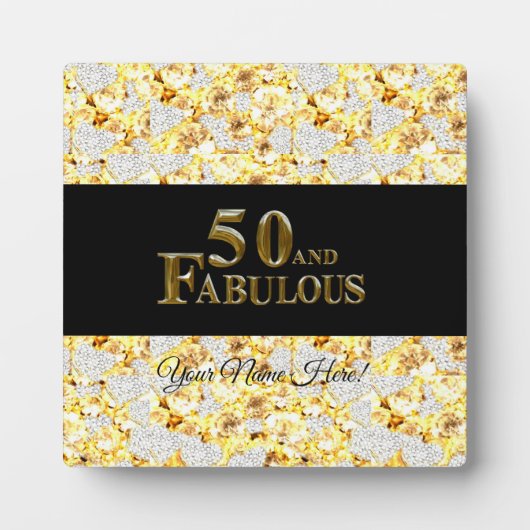 50e verjaardag fotoplaat (Voorkant)