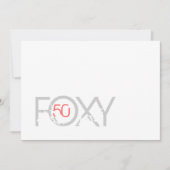 50e verjaardag - Foxy 50 uitnodiging (Voorkant)