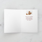 50e verjaardag Fun Start Cute Dog Puppy Pet Kaart (Binnen)