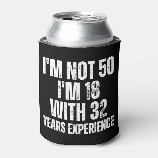 50e verjaardag Funny Blikjeskoeler (Blikje Voorkant)