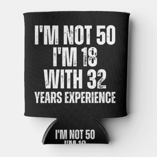 50e verjaardag Funny Blikjeskoeler (Voorkant)