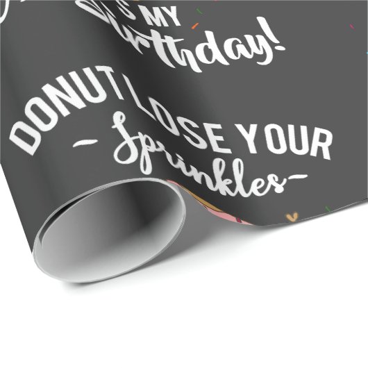 50e verjaardag Funny Donut 50 jaar oude partij Cadeaupapier (Rol Hoek)