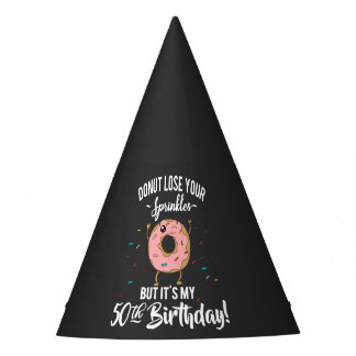 50e verjaardag Funny Donut Vijftig jaar oud Feestj Feesthoedjes