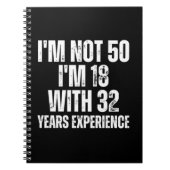 50e verjaardag Funny Notitieboek (Voorkant)