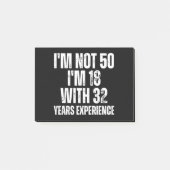 50e verjaardag Funny Post-it® Notes (Voorkant)