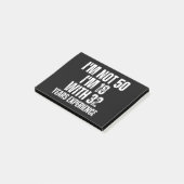 50e verjaardag Funny Post-it® Notes (Schuin)