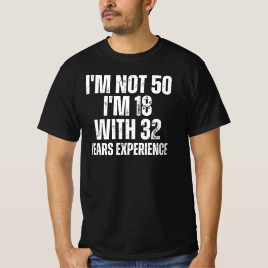 50e verjaardag Funny T-Shirt (Voorkant)