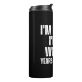 50e verjaardag Funny Thermosbeker (Gedraaid links)