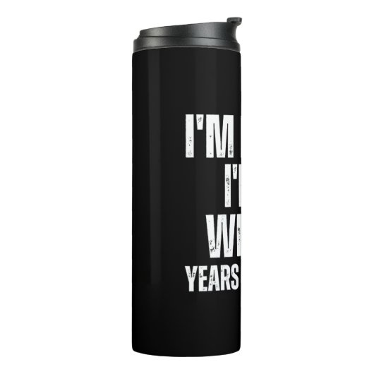 50e verjaardag Funny Thermosbeker (Gedraaid links)