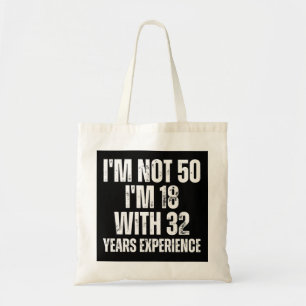 50e verjaardag Funny Tote Bag