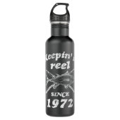 50e verjaardag Funny Vist cadeaus 50 jaar oude Man Waterfles (Voorkant)