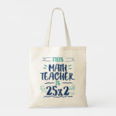 50e verjaardag Funny Wiskunde Leraar Gag Gift Prof Tote Bag (Achterkant)
