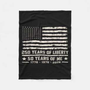 50e verjaardag Geboren 1976 Amerikaanse vlag 250 j Fleece Deken