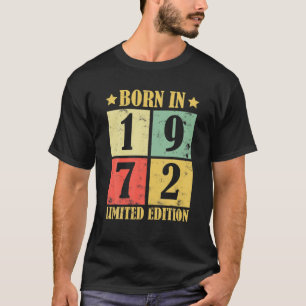50e verjaardag, geboren in 1972 uitgave Limited T-shirt