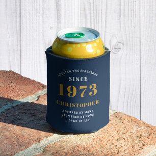 50e verjaardag Geboren in 1973 Voeg de naam Blue G Blikjeskoeler