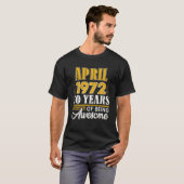 50e verjaardag geeft 50 jaar oud Geweldige sinds A T-shirt (Voorkant volledig)